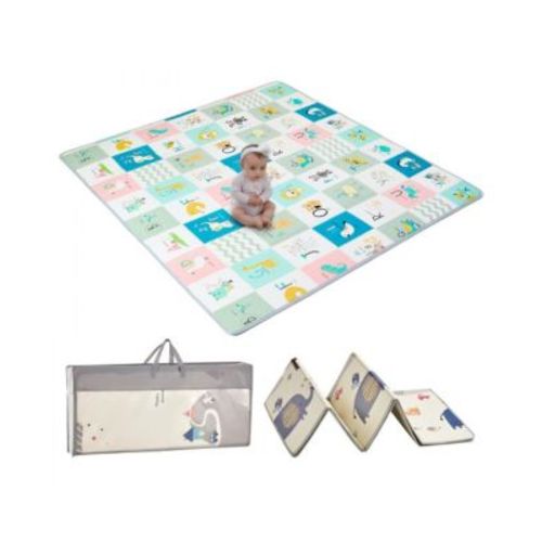Double-Sided Baby Play Mat Soft Crawling Floor Mat for Kids Activity and Tummy Time