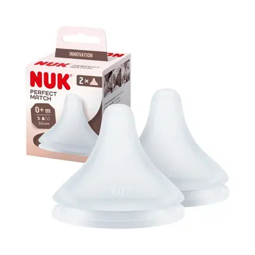 Nuk Perfect Match Silicone Teat 0M+ - 2Pack | Baby Bunting AU