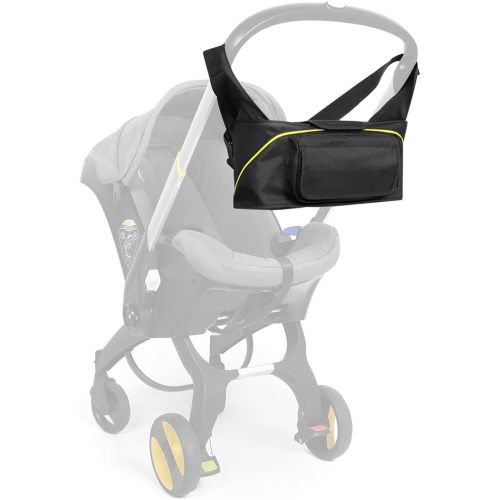 Travel Bag for Doona Infant Car Seat Stroller, Organizer Bag with Cup Holder, Phone & Wipes Pockets, Large Capacity, Water-Repellent & Lightweight, Baby Essentials Storage