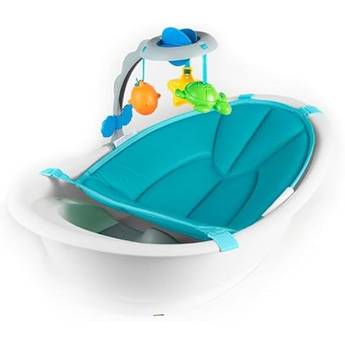 Ingenuity Gentle Support Multi-Stage Tub With Toys, Newborn to Toddler, Adjustable Full Coverage Sling, Supportive Seat, 0M+