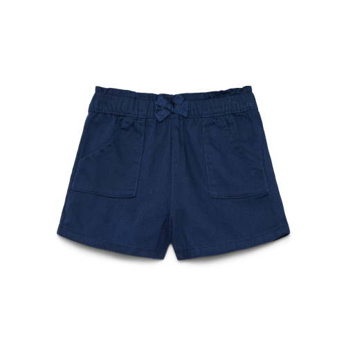 Wonder Nation Baby Girls Cotton Paperbag Waist Shorts, Sizes 0M-24M