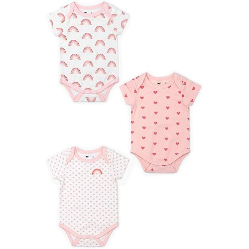 MONICA + ANDY Short Sleeve Jack & Jill Bodysuit, 100% Organic Baby Clothes for Girls & Boys, Newborn, Infant & Preemie Sizes
