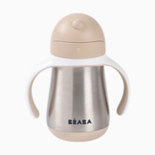 Beaba Stainless Steel Straw Sippy Cup - Oat