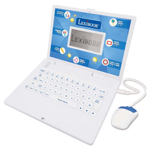 Lexibook JC598I2 Spanish and English Bilingual Educational Toy Laptop - White