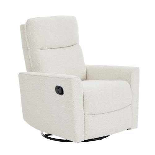 Felix Glider Recliner Nursery Chair in Vanilla Bouclé | iL Tutto