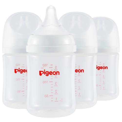 PP Wide Neck Soft Touch Baby Bottle 4 packs, 5.4 Oz（for Newborns)(Not Glass)