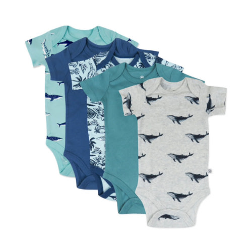 5-Pack Organic Cotton Short Sleeve Bodysuits | Honest Baby Clothing
