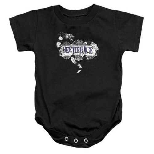 Baby Beetlejuice Logo Infant Bodysuit Black 6 Months