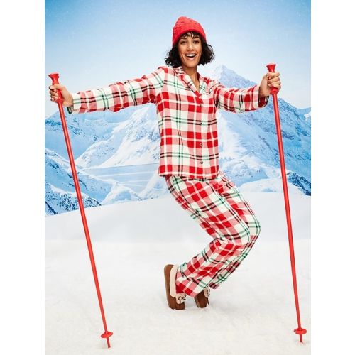 Plaid Flannel Pajama Pant Set for Women | Old Navy