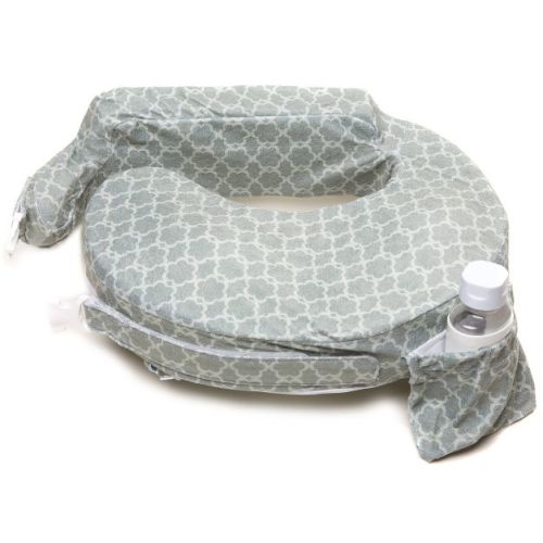 My Brest Friend Deluxe Nursing Pillow - Flower Key Gray