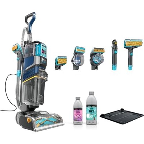 Shark CarpetXpert HairPro | Upright Carpet, Area Rug & Upholstery Cleaner | StainStriker Handheld Tough Stain Remover & Onboard Self Clean | Pet Hair Pickup & Odor Removal | 5 Tools | Navy | EX304