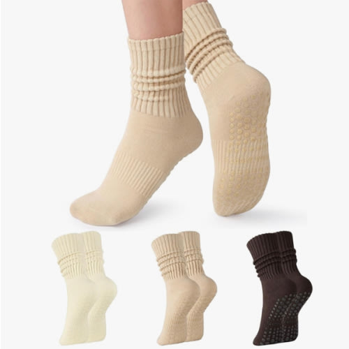 Grip Socks for Women: Non Slip Scrunch Socks