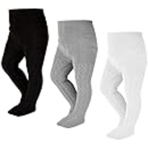 EPEIUS Baby Girl Tights Thick Cable Knit Leggings Stockings Cotton Pantyhose for Newborn Infant Toddler 3/4/5/6 Pack
