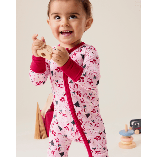 Bamboo Baby Pajamas | Cozy Holiday - Kindred Bravely