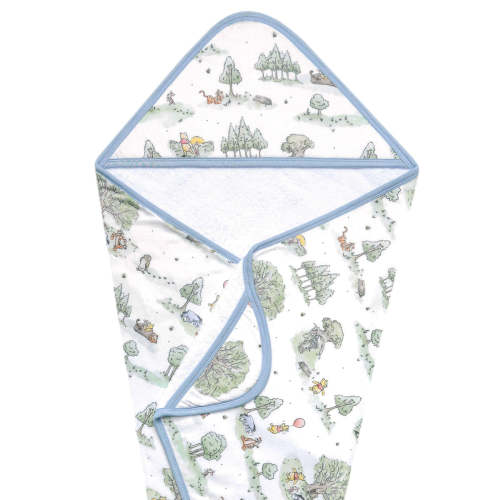 Premium Baby Knit Hooded Towel - Hundred Acre Wood