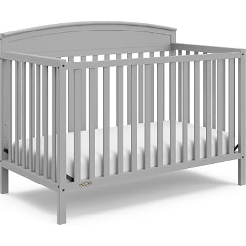 Graco Benton 5-in-1 Convertible Crib, Pebble Gray