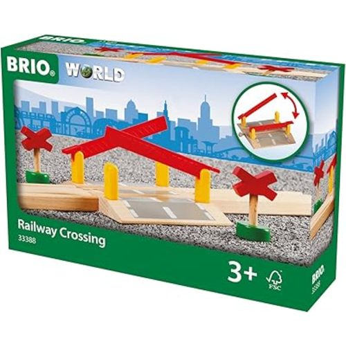 BRIO World 33388-4 Piece Railway Crossing Set