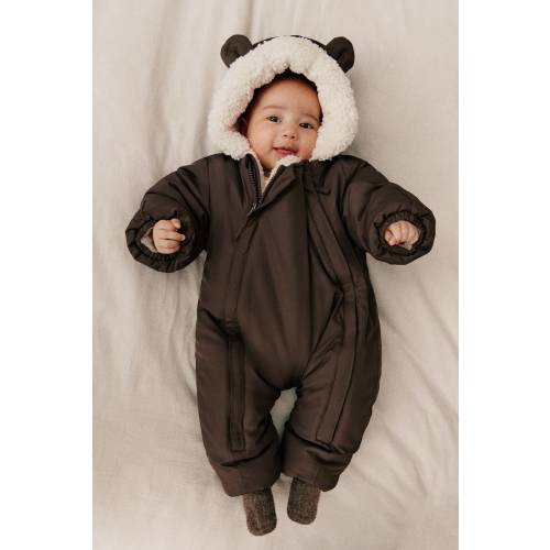 TEDDY-FLEECE-LINED SNOWSUIT
