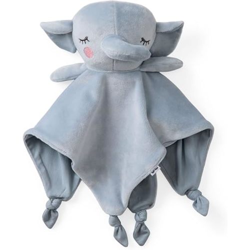 Little Sleepies Elephant Lovey for Baby Girl & Boy, Newborn Gift Essentials, Stuffed Animal w/Security Blanket