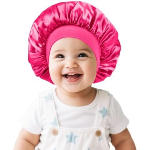 Satin Baby Bonnet for Sleeping Todder Bonnets Sleep Cap for Girls Boys