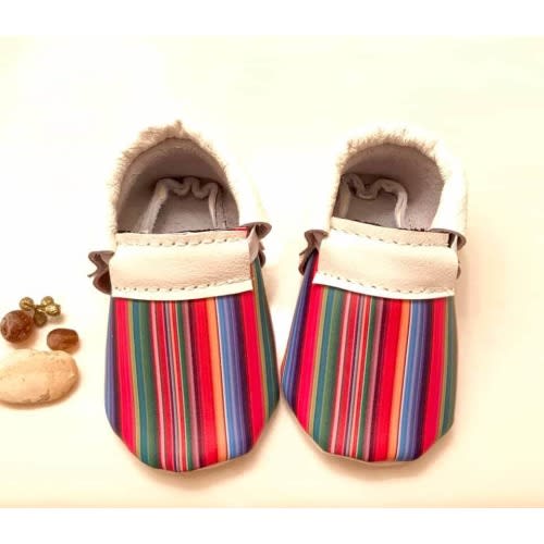 Baby Moccasins, Serape Print Baby Moccs, Serape loafer shoes, Serape Moccasins
