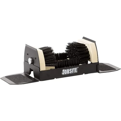 Jobsite Boot Scrubber - Outdoor Shoe Scraper Cleaner Brush - Extra Wide