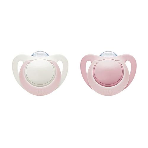 NUK® Newborn Girl 0-2M 2-Pack Orthodontic Pacifiers in Pink NUK® Newborn Girl 0-2M 2-Pack Orthodontic Pacifiers in Pink