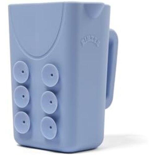 Rinzee® Baby Bath Rinse Cup with Suctions – Soft Silicone Shampoo Rinser for Kids – BPA‑Free, Drains Upside Down, Sticks to Tiles. Patent Pending