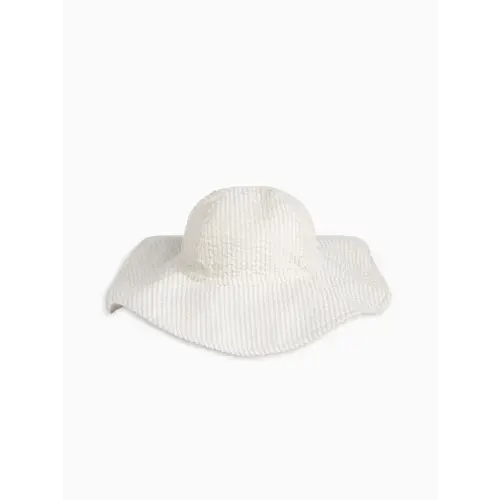 Colored Organics - Seersucker Sun Hat - 0-3 Months