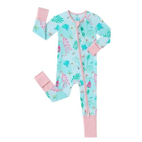 SUZEL Baby Viscose from Bamboo Pajamas - Infant Boys Girls Footless Zippy Pjs Sleep 'N Play Clothes - One Piece Romper