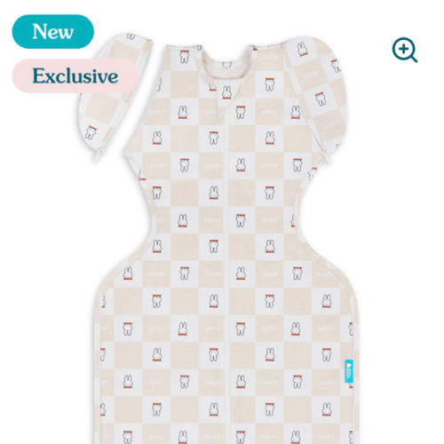 Swaddle Up™ 2-in-1 Transition Bag 1.0 TOG Cotton Birch Miffy Checker – Love to Dream US