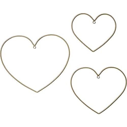 Bedtime Originals Rainbow Hearts Gold Metallic Hanging Nursery Wall Decor