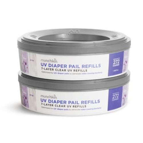 Munchkin® 2-Pack UVC Diaper Pail Ring Refills - CLEAR - 2 PACK