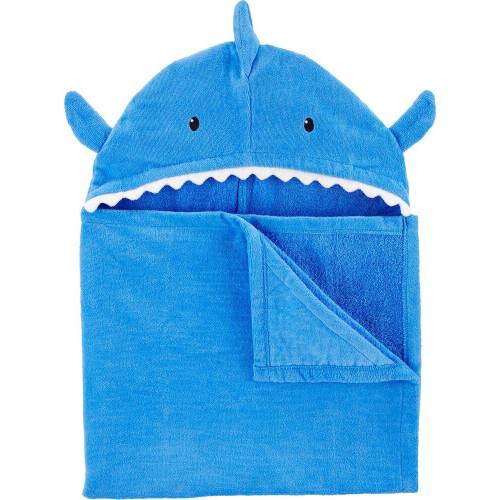 Shark Hooded Towel - Blue
