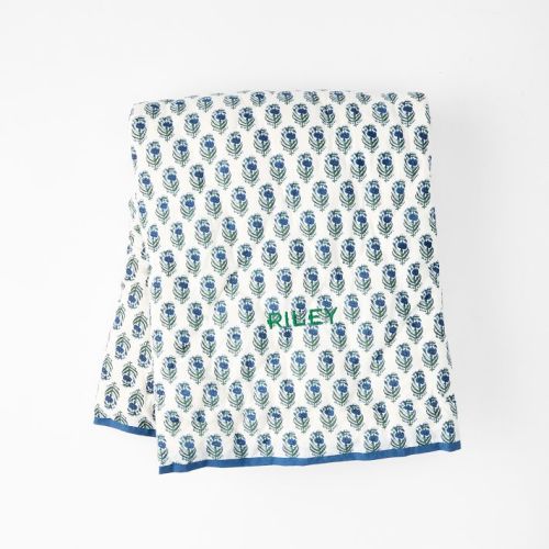 Block Print Quilted Blanket