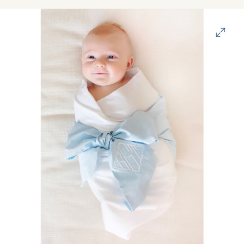 Bow Swaddle ® - Buckhead Blue