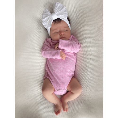 Pink Speckle / Long Sleeve Bodysuit