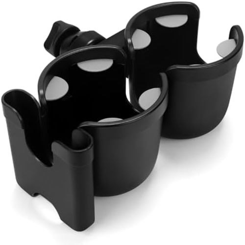 Accmor Stroller Cup Holder with Phone Holder, Bike Cup Holder, Walker Scooter Wheelchair Cup Holder Attachment, Universal Cup Holder for Uppababy Graco Strollers