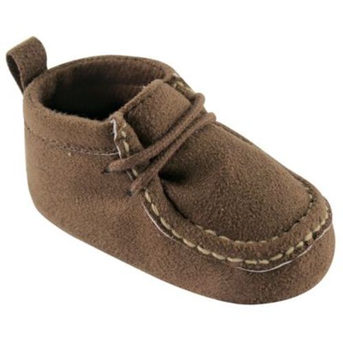 Luvable Friends Baby Boys Crib Shoes, Brown Wallabee, 12-18 Months