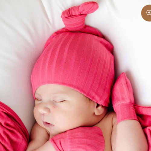 Barbie Ribbed Top Knot Hat