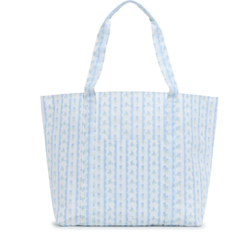Jumbo Tote - Ribbon Floral Blue