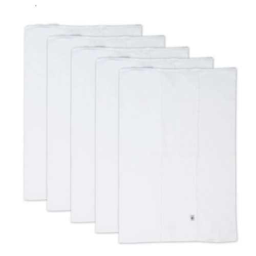 5-Pack Organic Cotton Knit Tri-fold Burp Cloths | Honest Baby Clothing