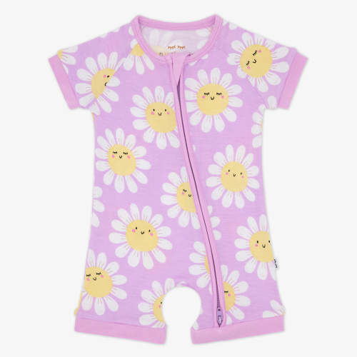 Flower Power Shorty Zippy | Little Sleepies