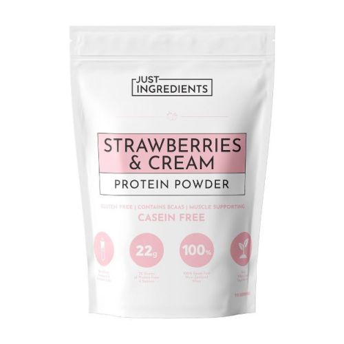 Just Ingredients Strawberries and Cream Protein Powder Mix - 17.5oz