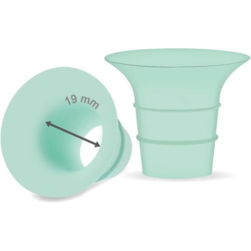 Maymom Flange 19mm Insert Compatible with Medela/Spectra/Elvie/momcozy/tsrete/Willow/Motif Luna/Ameda MYA Breastpump 24mm Breast Shields. Reduce 24mm Niple Tunnel Down to 19mm