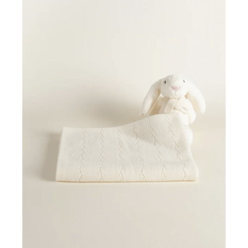The Cashmere Baby Blanket & Bunny Gift Set (Willow)