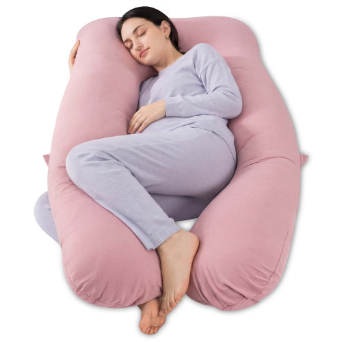 Latitude Run® Pregnancy Pillows For Sleeping, Cooling U Shaped Body Pillow, Maternity Pillow For Pregnant With Silky Soft Cover, Pink & Reviews | Wayfair