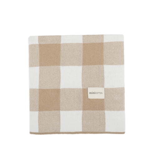 LUCA Blanket Beige + White