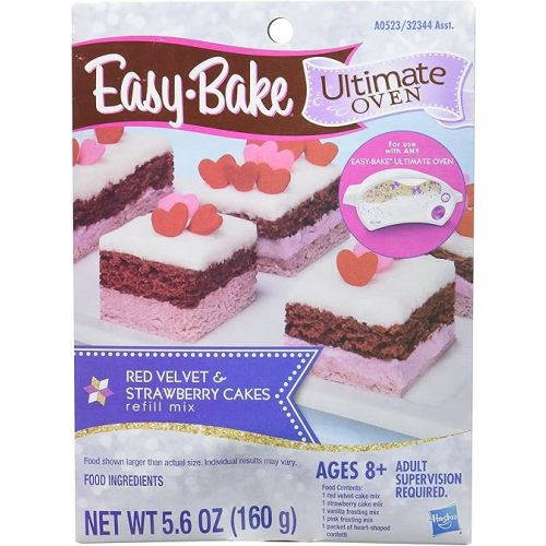 Easy-Bake Ultimate Oven Red Velvet and Strawberry Cakes Refill Pack
