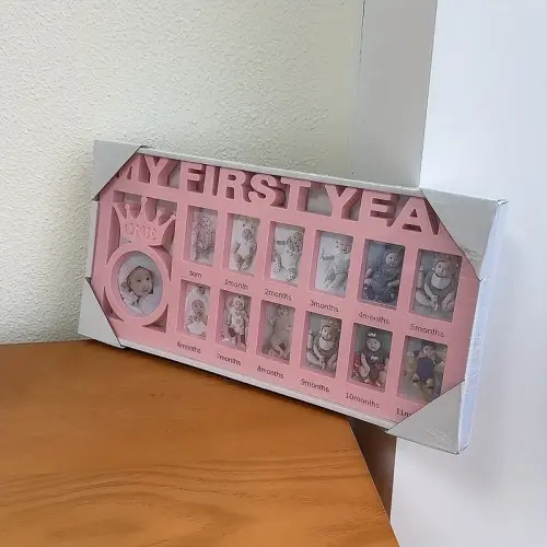 My First Year Baby & Child Growth Frame, Monthly Milestone Slots, - TikTok Shop